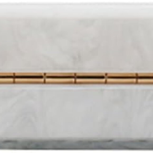 Women's Elegant Acrylic Evening Bag with Pearl Chain - Perfect for Any Occasion - Picture 4 of 8